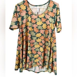 LulaRoe Multi Color Leaves Dress